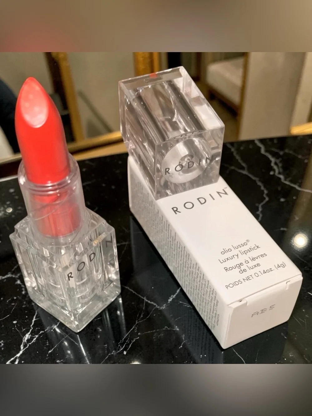 Rodin Olio Lusso Luxury Lipstick - Tough Tomato BNIB Hot Color!